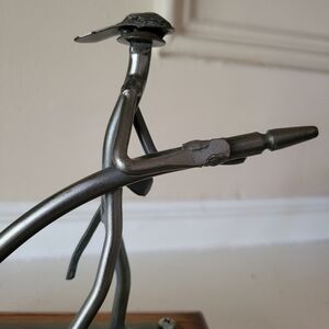 Vintage Fireman Handmade Art Sculpture Figurine Artist Signed